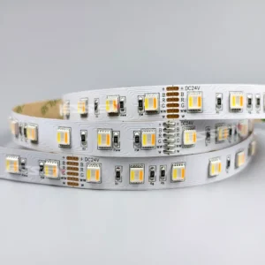 5 i 1 LED-striplys med RGB + justerbar hvid