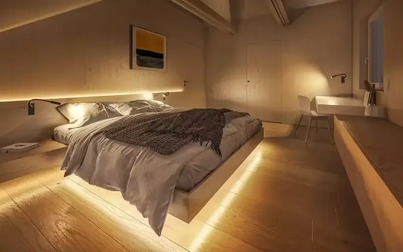 Bande LED pour l'éclairage de la chambre à coucher