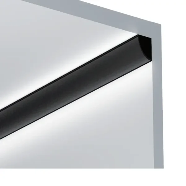 LED-kanal i svart aluminium ES-1616