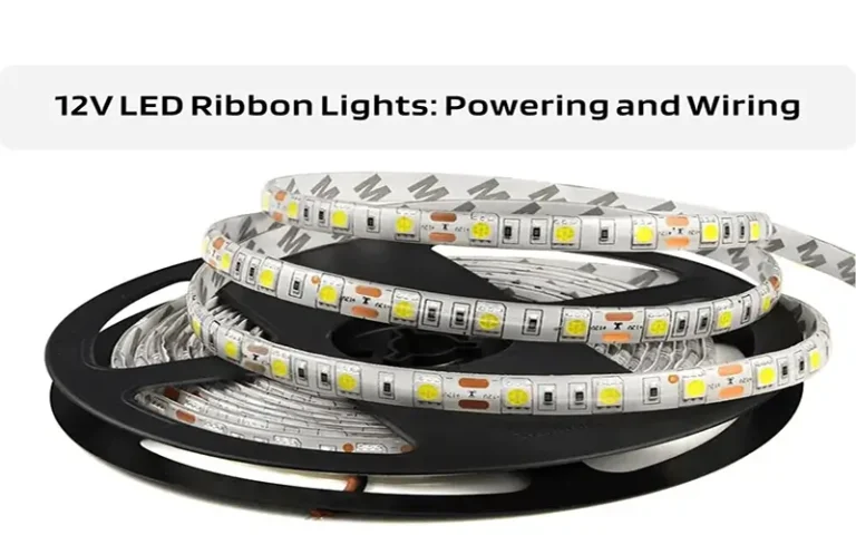 12V LED Ribbon Lights alimentare și cablare