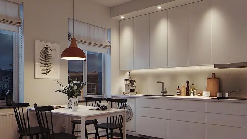 Tiras de LED de 4000K para cocina