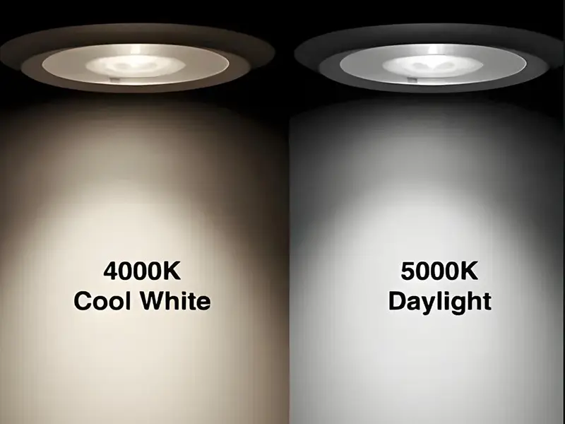 Illuminazione 5000K vs 4000K