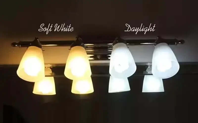 Soft white light vs. daylight