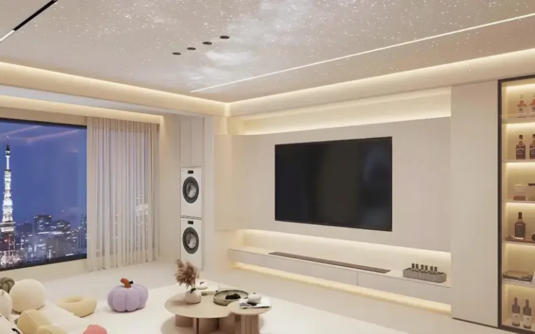 Living room lighting design