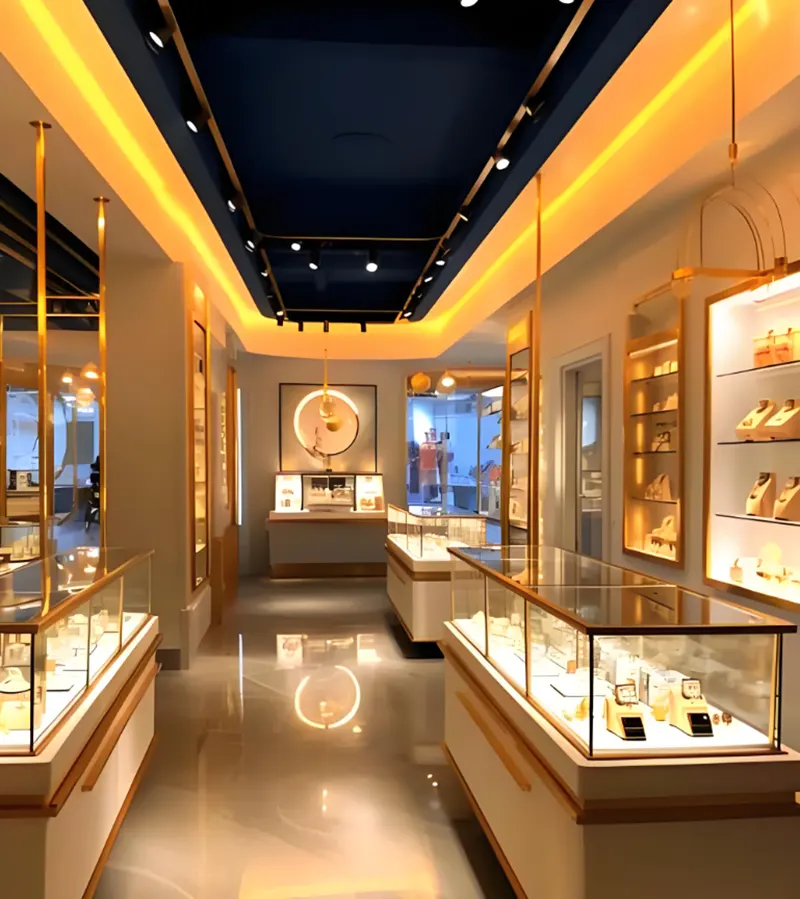 Formas criativas de utilizar fitas de luz LED em armários de exposição
